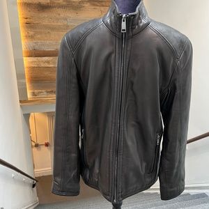 🌸Mark New York  Andrew Marc Leather Jacket Black Men’s